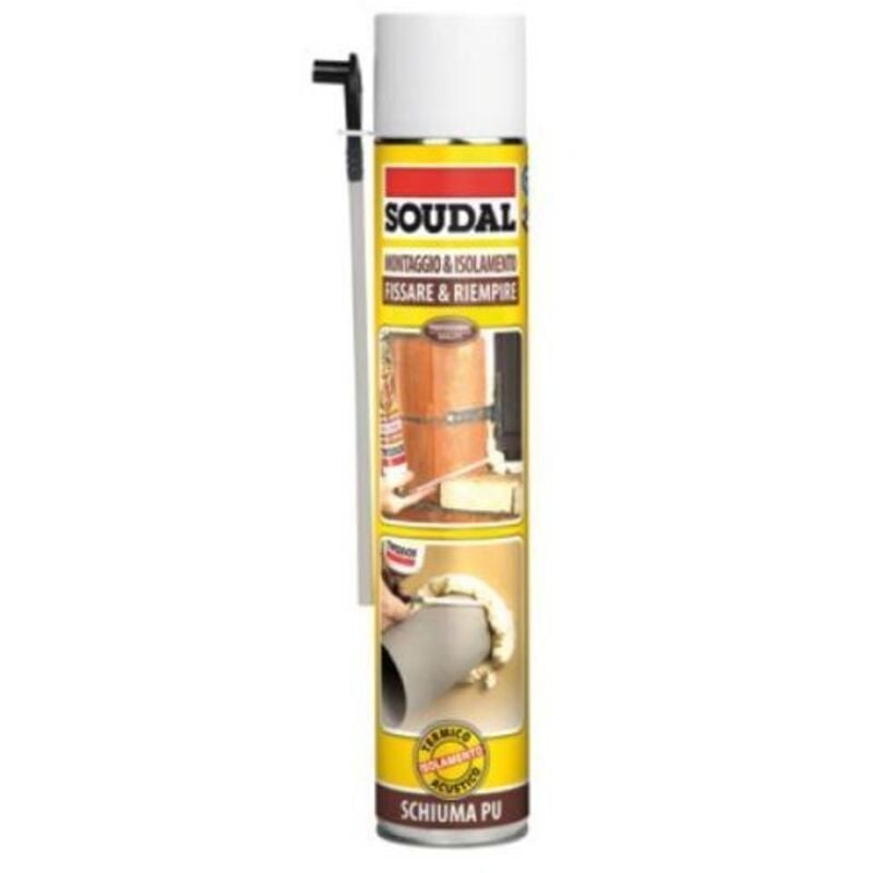 foto del prodotto soudal schiuma poliuretanica universale ml 750 isolante fissaggio sigillante