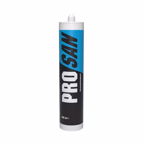 immagine 0 del prodotto soudal sigillante siliconico sanitario trasparente, pro san monocomponente acetico, 280 ml