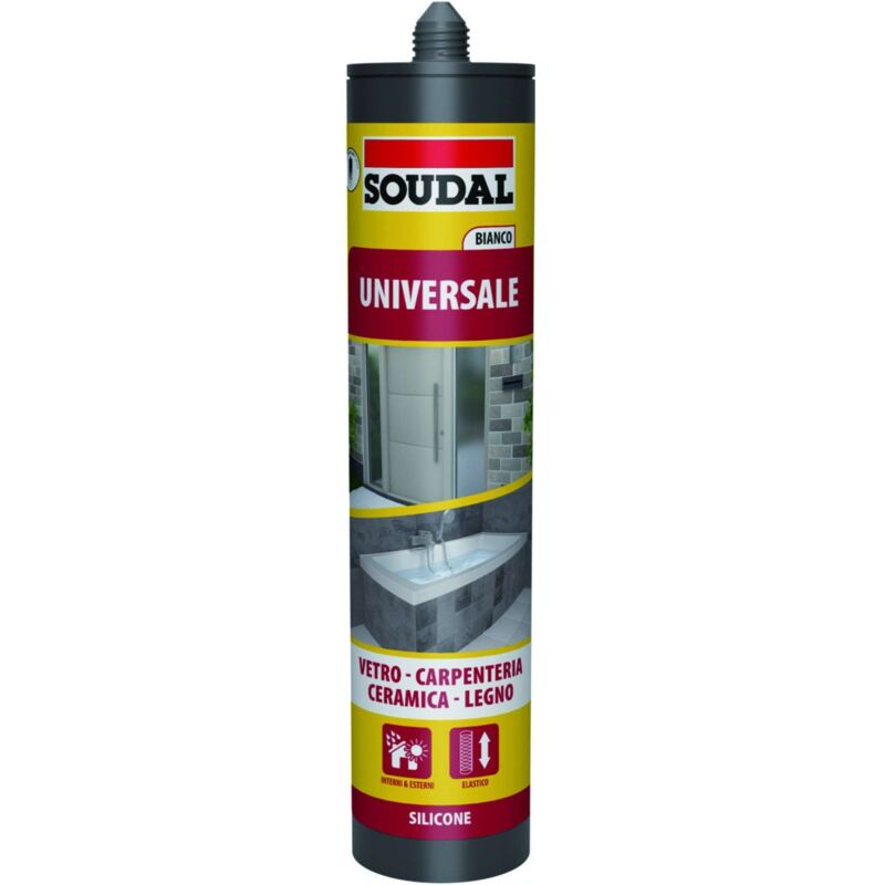 foto del prodotto soudal silicone acetico universale ml. 280 trasparente