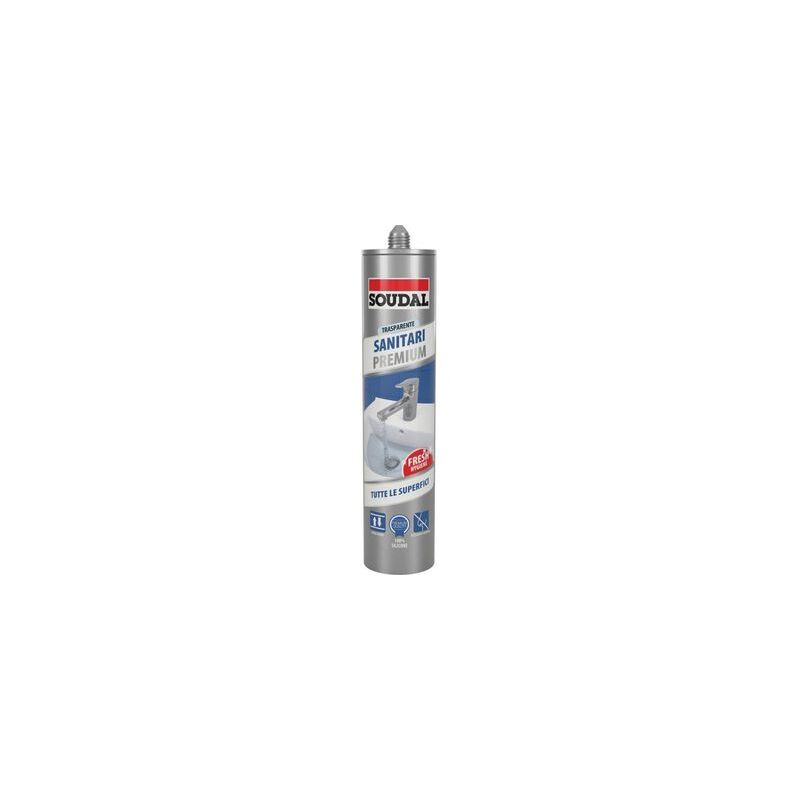 foto del prodotto soudal silicone neutro sanitari 300 ml trasparente
