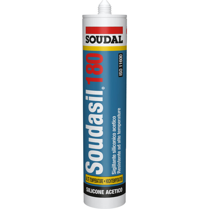foto del prodotto soudasil 180 rosso 310ml silicone ad alte temperature rosso