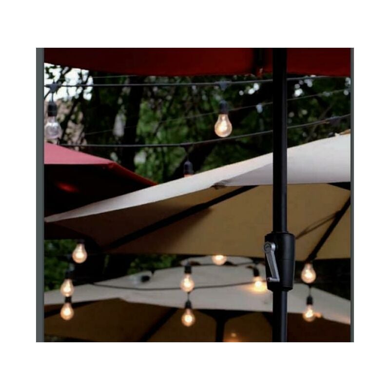 foto del prodotto sovil catena luminosa cordone con portalampade nero 5 mt enjoy 230 06