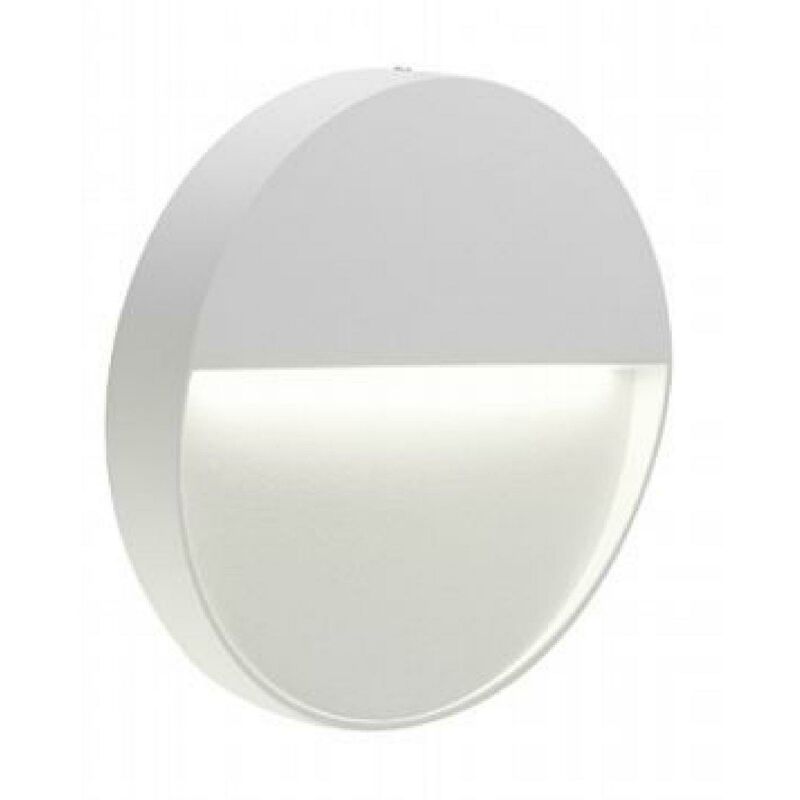 foto del prodotto sovil illuminazione da parete esterno semi incasso led tondo piccolo bianco 99156 02