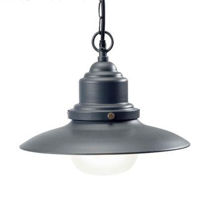 foto del prodotto sovil lampada sospensione esterno sospesa acciaio illuminazione vintage fisher colore grigio antracite