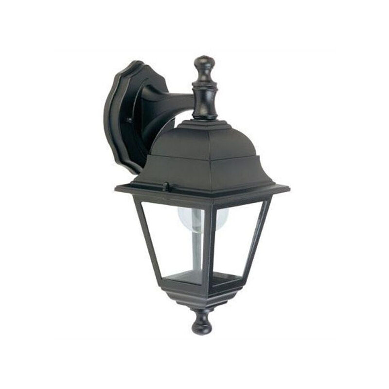foto del prodotto sovil lanterna da parete nano nero lampada da esterno in alluminio 60 w in alto