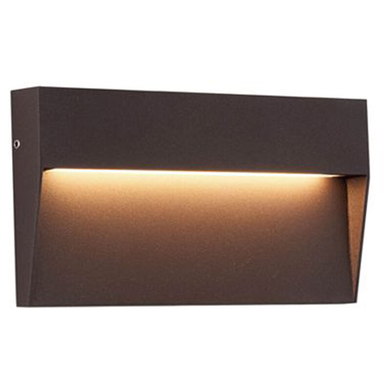 foto del prodotto sovil segnapasso rettangolare moderno geo alluminio caff 6w led 3000k