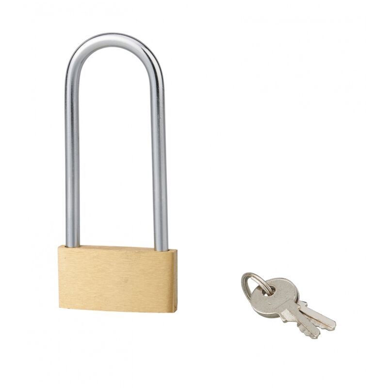 foto del prodotto sp lucchetto basic con chiave, base 40 mm, arco 1 2 alto 48 mm, arco in acciaio, 2 chiavi serruprix