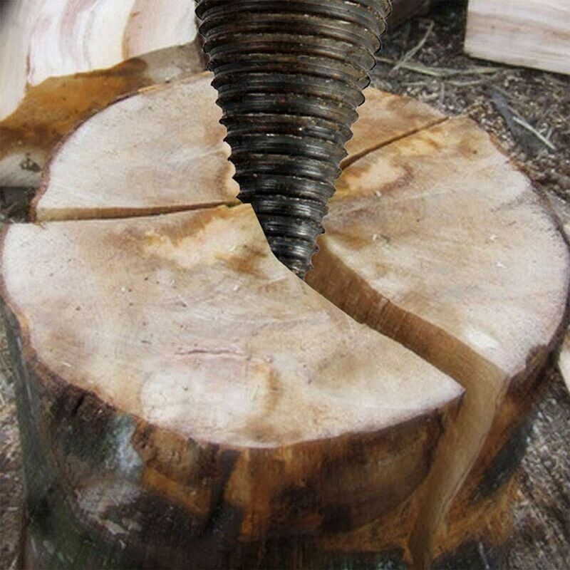 foto del prodotto spaccalegna da 32 mm, spaccalegna per legna, trapano avvitatore per impieghi gravosi, cono a vite, spaccalegna per legna, spaccalegna cono per legna