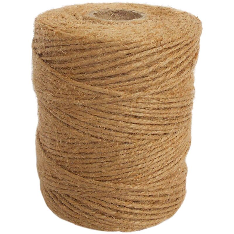 foto del prodotto spago di iuta biodegradabile da giardino, 101 m, 3 strati, spessore 2 mm, corda di iuta per decorazione, giardino, floristica, arti fai da te, impacchettamento, artigianato e confezionamento, - ansio