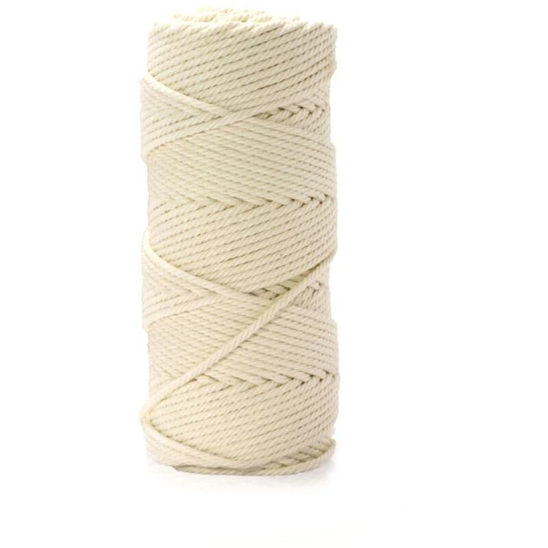 foto del prodotto spago per macellai, corda da cucina, multiuso, spago per alimenti carni verdure, cordino da legature, 140m, 200g, cotone grezzo hendi