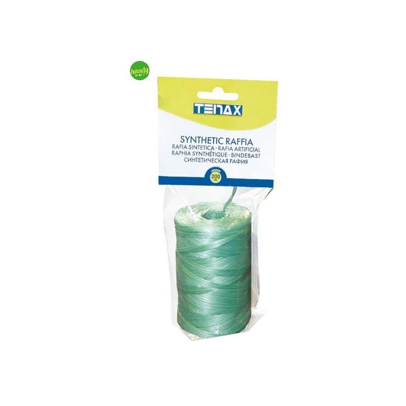 foto del prodotto spago tenax rafia sintetica verde 200 grammi