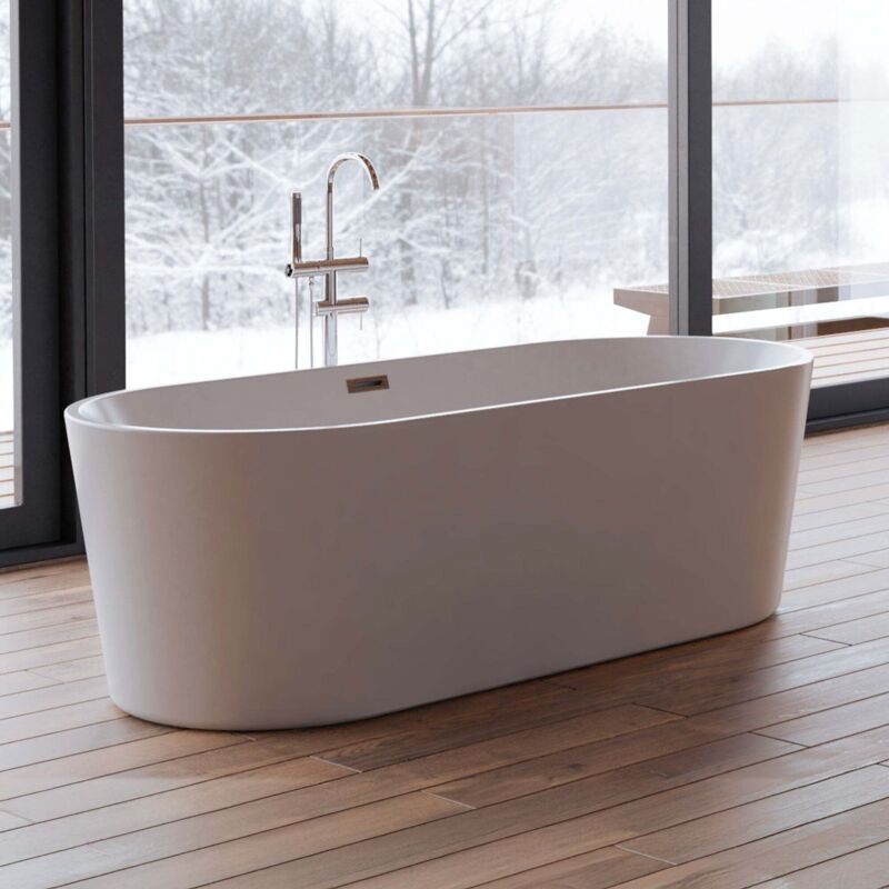 foto del prodotto spalina vasca freestanding jade 170 blanche bianco 170 x80 x58 cm, by