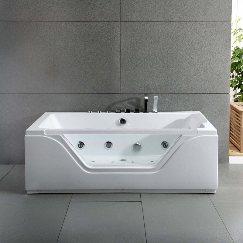 foto del prodotto spalina vasca idromassaggio tahiti white jets bianco 170 x78 x60 cm, by