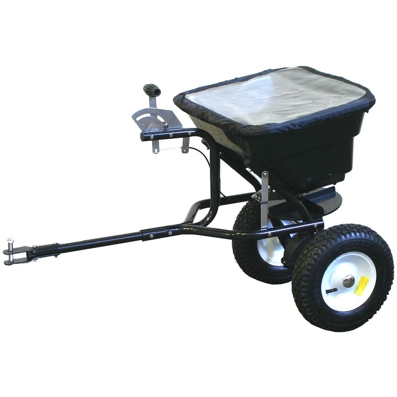 foto del prodotto spandiconcime seminatrice a traino per trattorino tagliaerba capienza vasca 36 kg