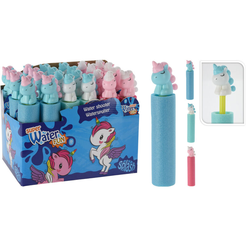 foto del prodotto spara acqua 26cm unicorno colore assortito