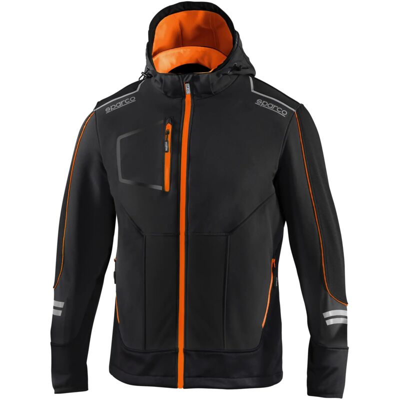foto del prodotto sparco 02412nraf giacca da lavoro soft shell york nero arancio xl