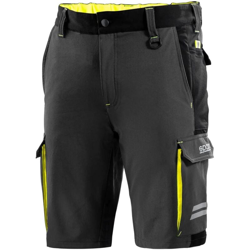 foto del prodotto sparco 02418gsgf3 bermuda tecnici da lavoro atlanta grigio giallo l