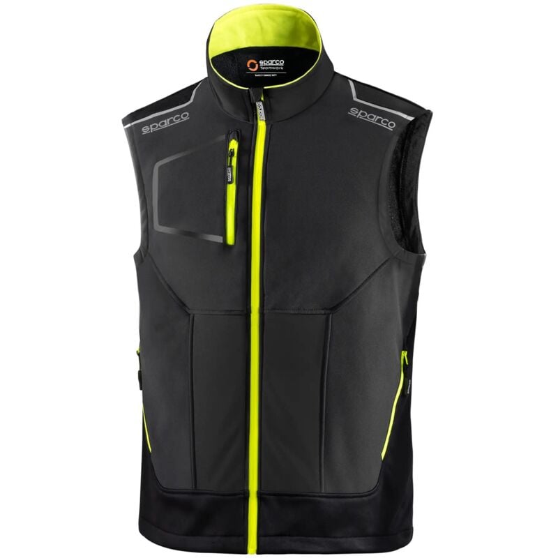 foto del prodotto sparco 02419gsgf gilet leggero tech illinois grigio giallo l