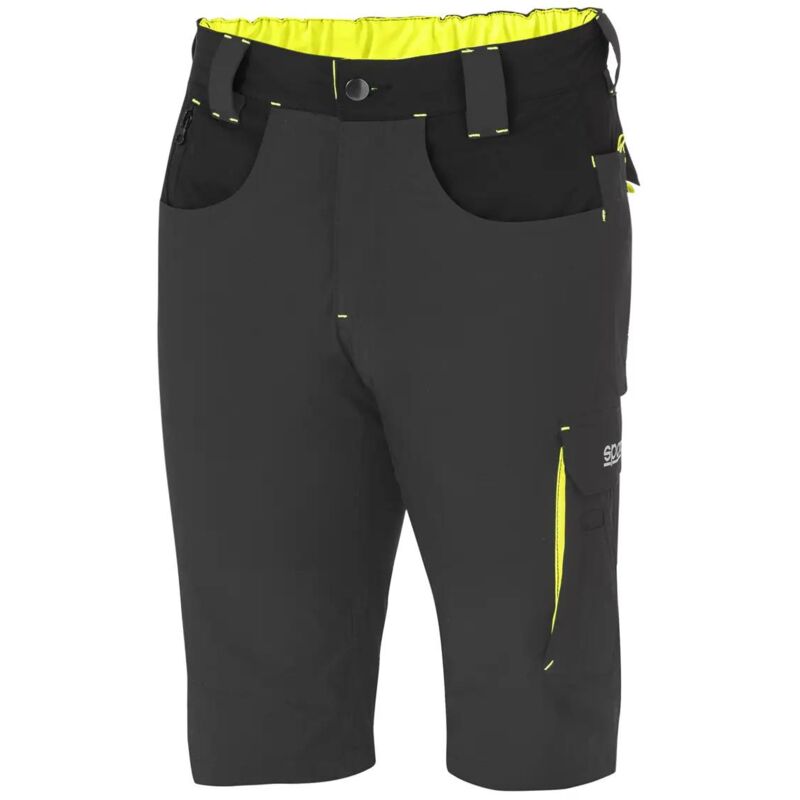 foto del prodotto sparco 02428gsgf bermuda pantaloncini tecnici leggeri laredo grigio giallo l