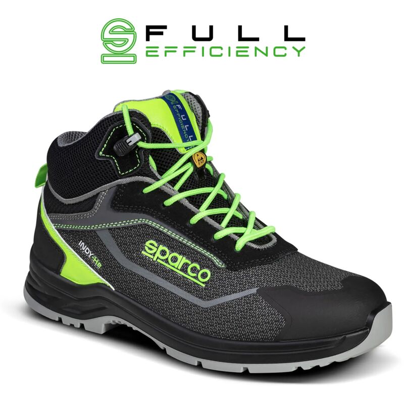 foto del prodotto sparco 07542nrvf scarpa antinfortunistica indy ranger esd s3s sr nero verde 35