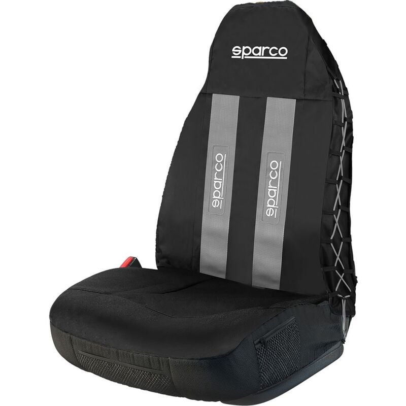 foto del prodotto sparco 3d coprisedile auto universale grigio con intreccio laterale