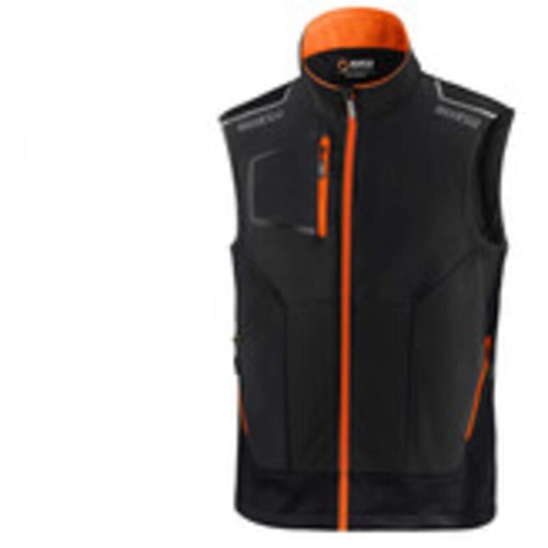 foto del prodotto sparco gilet illinois black orange tg xxl