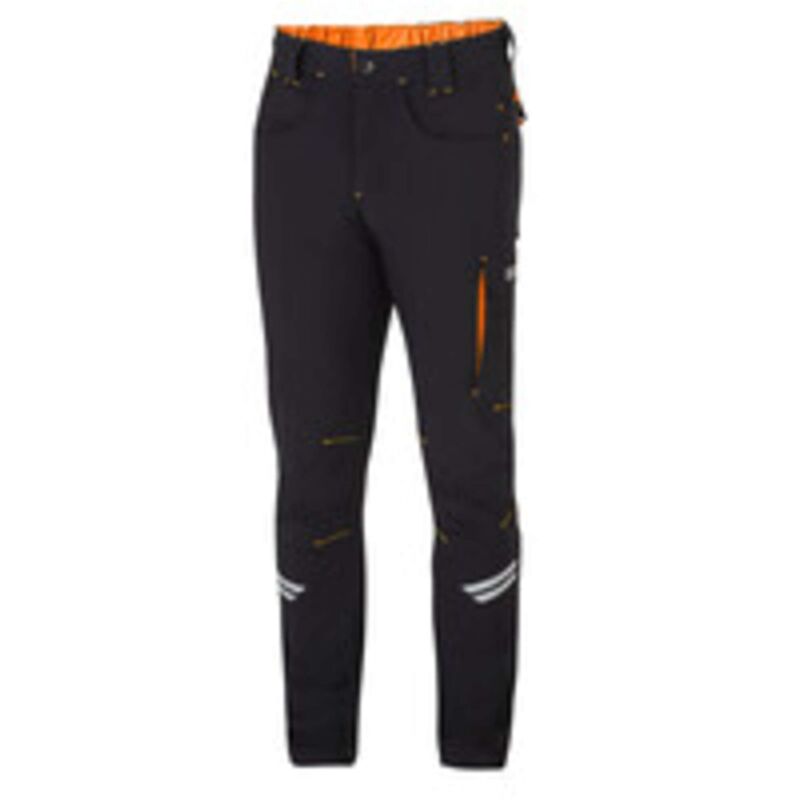 foto del prodotto sparco pantalone kansas black orange tg m