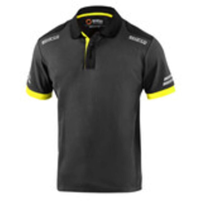 foto del prodotto sparco polo toledo grey yellow tg xl