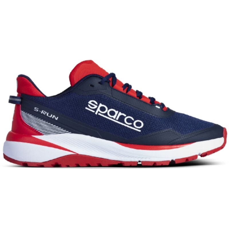 foto del prodotto sparco s run sneakers leggere n.42 in mesh traspirante blu marine rosso con stampa tridimensionale di rinforzo blu marine rosso 42