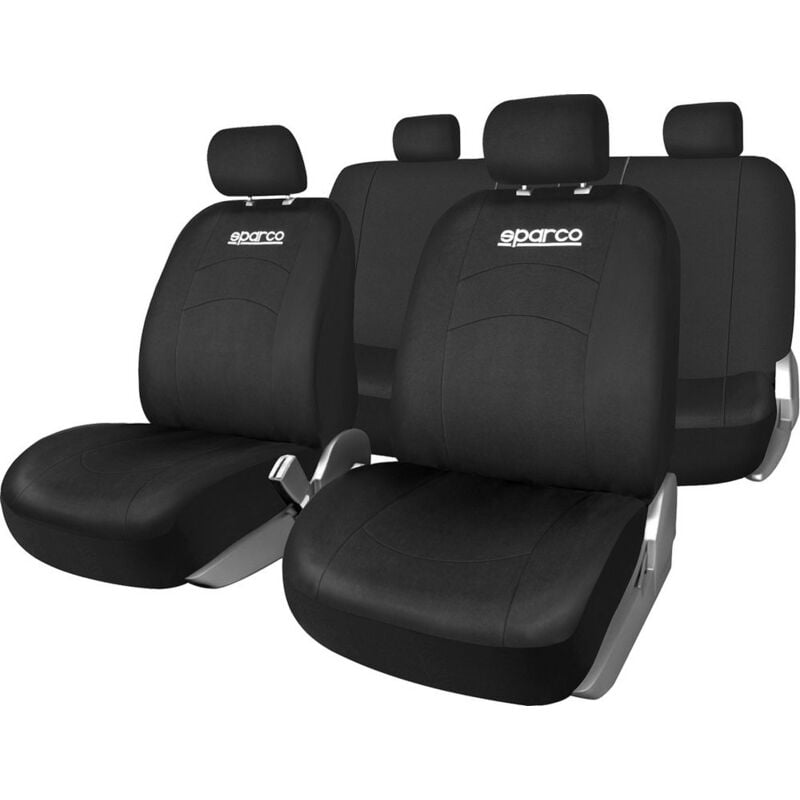 foto del prodotto sparco set universale sps402 coprisedili auto completo nero 3mm