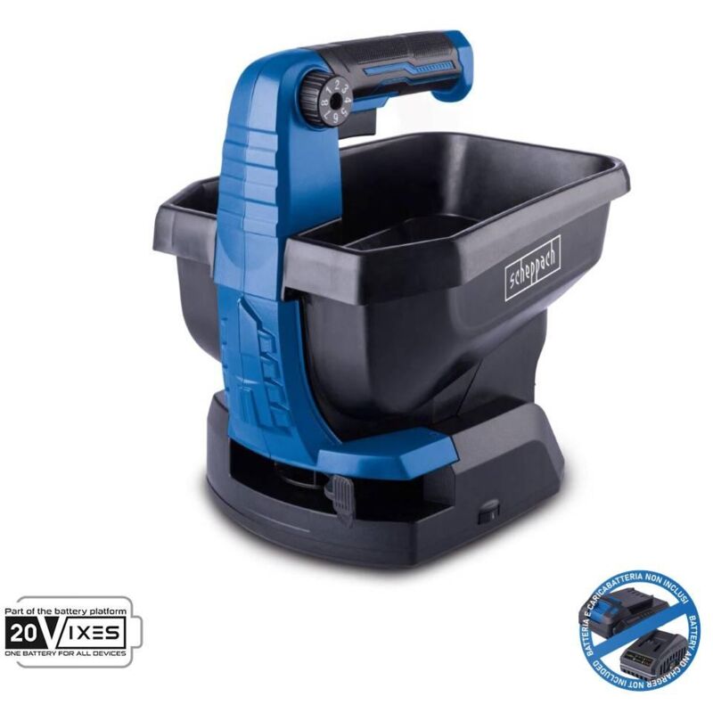 foto del prodotto spargitore manuale 20v capienza 3,5 lt senza batteria ixes scheppach c gsp800 x