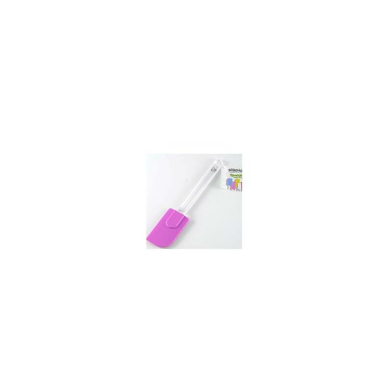 foto del prodotto spatola 26 cm grande per torta dolci rosa silicone acc 027 silikomart