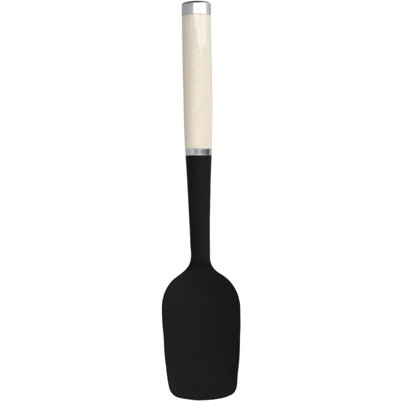 foto del prodotto spatola a cucchiaio con testa in silicone color crema kitchenaid