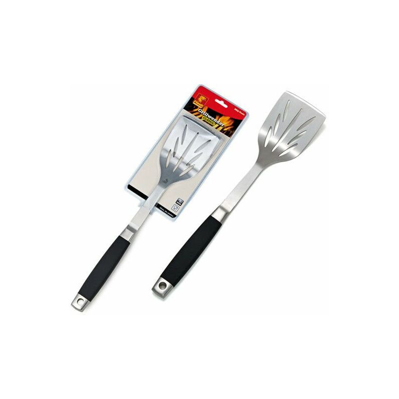 foto del prodotto spatola barbecue in acciaio inox per griglia griglie hamburger paletta 42 cm