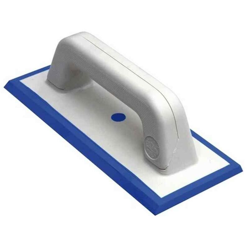 foto del prodotto spatola con gomma morbida azzurra 115x250 mm