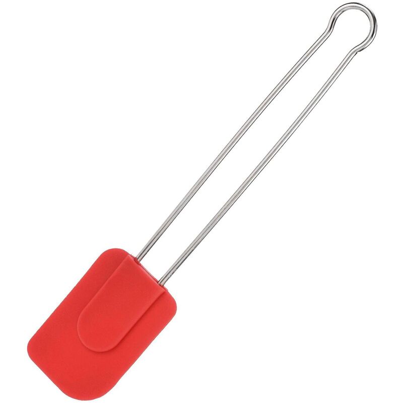 foto del prodotto spatola da cucina con testa in silicone, lunghezza ca. 28,5 cm, grande, silicone acciaio inossidabile, rosso argento, 15462270 westmark