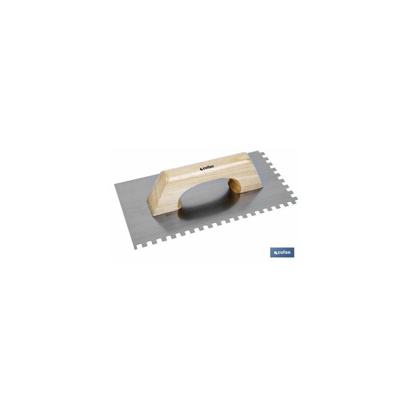 foto del prodotto spatola dentata 8x8mm l 300x150x0,7mm.