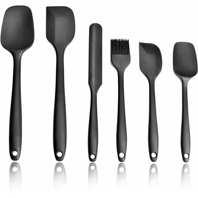 foto del prodotto spatola in silicone, spatola da cucina, utensile da cucina in silicone alimentare, nero