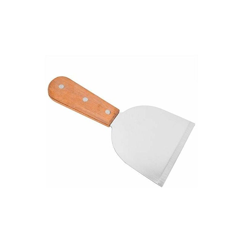foto del prodotto spatola per barbecue in acciaio inox spatola per torta manico in legno bistecca per torta all uovo spatola per frittura della pizza spatola per