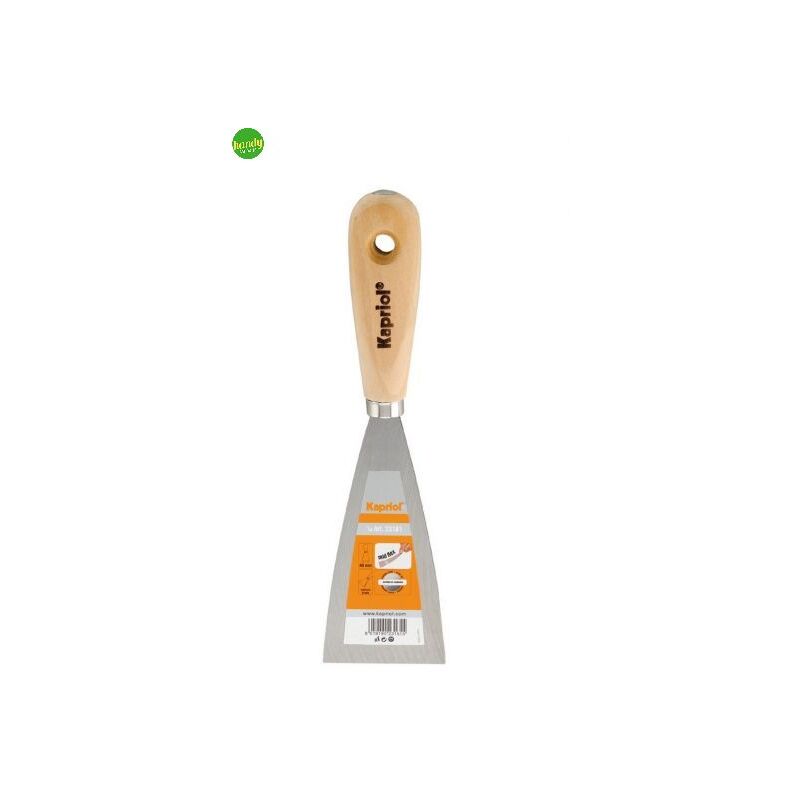 foto del prodotto spatola per stucco kapriol manico in legno lama 8 cm