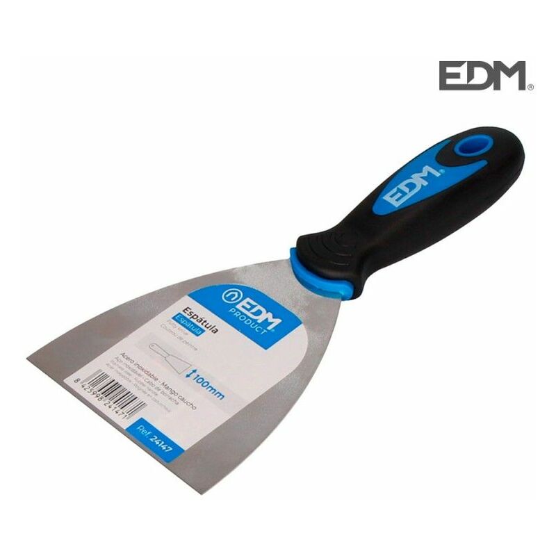 foto del prodotto spatola professionale con manico in gomma 100mm edm