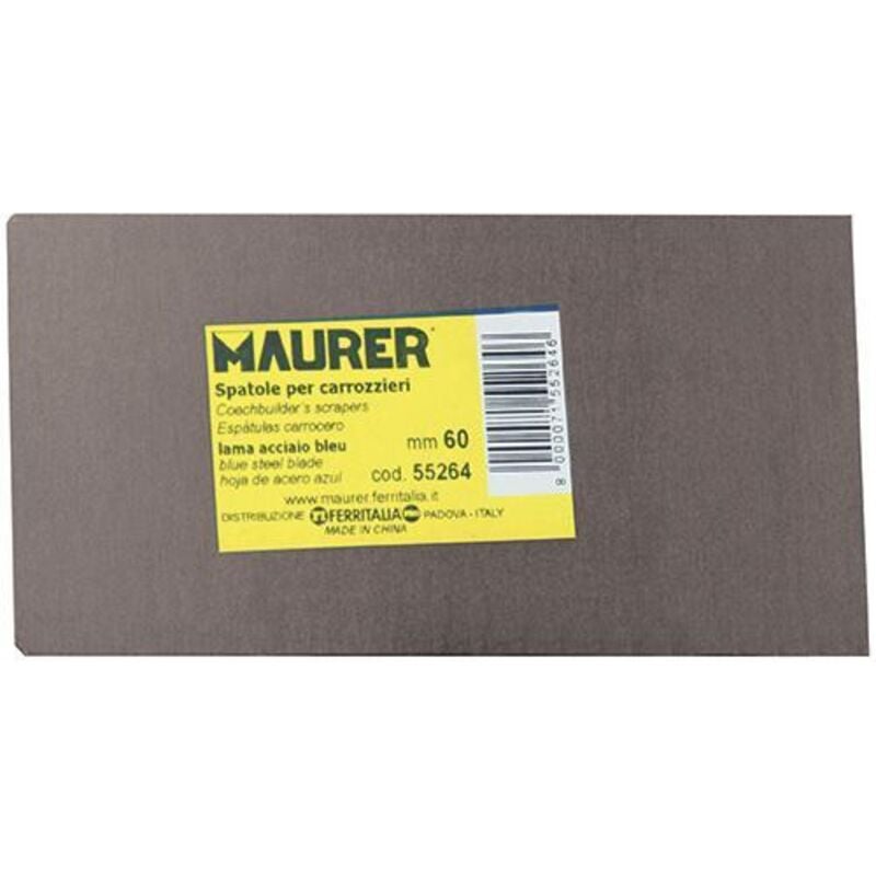 foto del prodotto spatola rettangolare liscia blu maurer 70mm