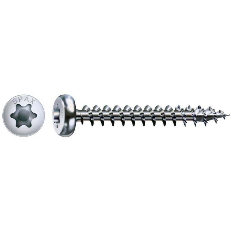 foto del prodotto spax 0201010450455 vite da legno 4.5 mm 45 mm t star plus acciaio wirox 500 pz.