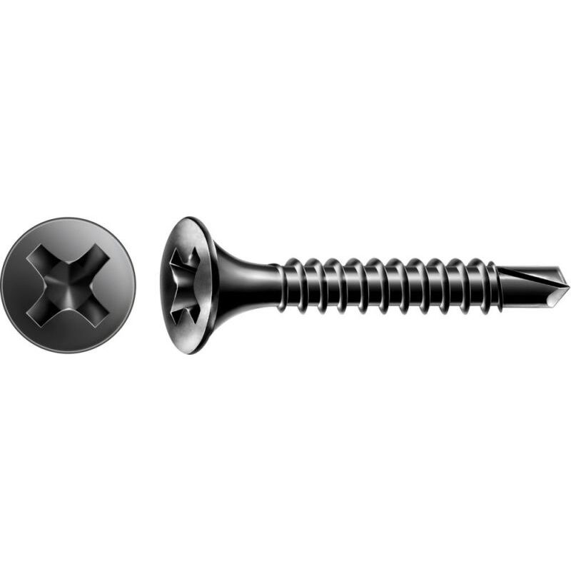 foto del prodotto spax gix vite per pareti a secco fosfatazione nera , 3,5 x 45 mm , 500 stk. in magazzino