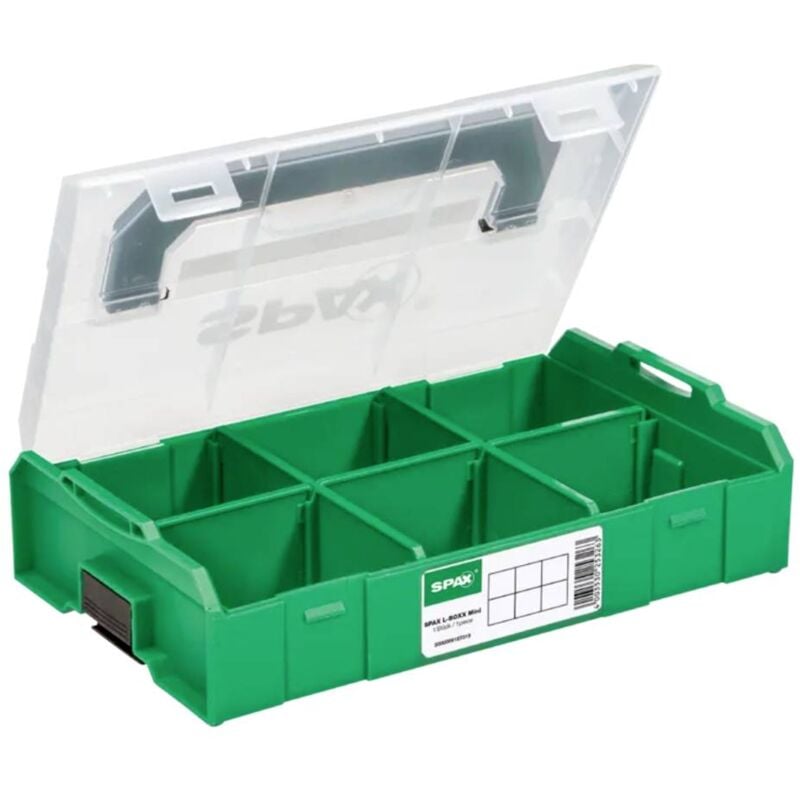 foto del prodotto spax valigetta per minuteria l x l x a 275 x 155 x 65 mm scomparti 6 contenuto 1 pz.