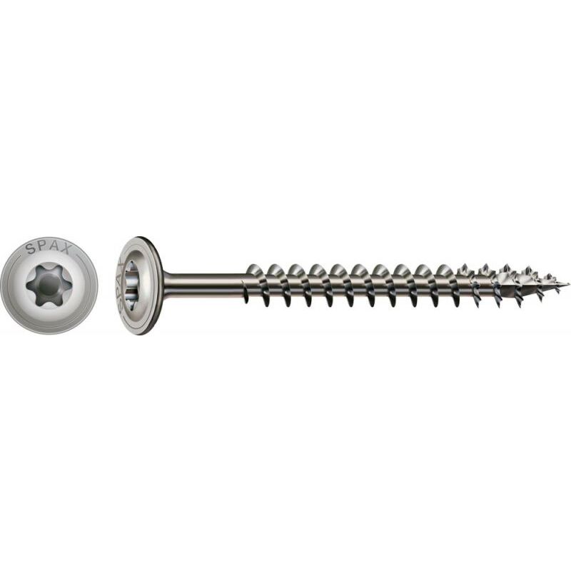 foto del prodotto spax vite per la costruzione in legno acciaio inossidabile a2, 8 mm,8 x 80 mm,1 stk. sfuso