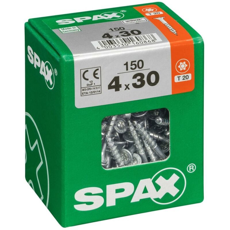 foto del prodotto spax vite universale wirox , 4 x 30 mm , 150 stk.