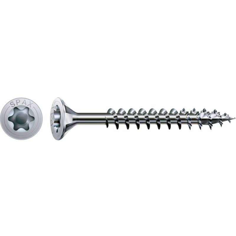 foto del prodotto spax vite universale wirox, 5 x 70 mm, 100 stk., filetto totale, testa svasata, t star plus, 4cut, wirox 1191010500703