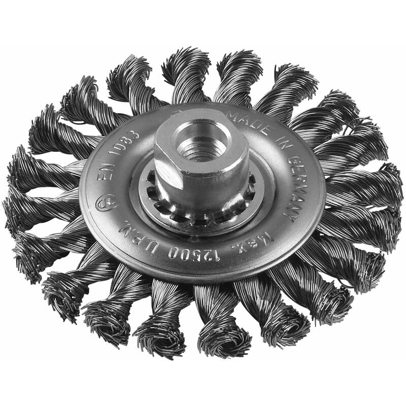 foto del prodotto spazzola a disco filo intrecciato diam 115mm m14 bosch