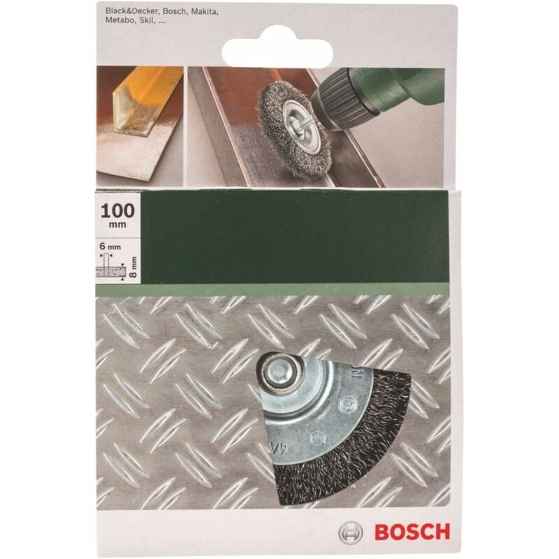 foto del prodotto spazzola a disco filo ondulato d. 100mm bosch